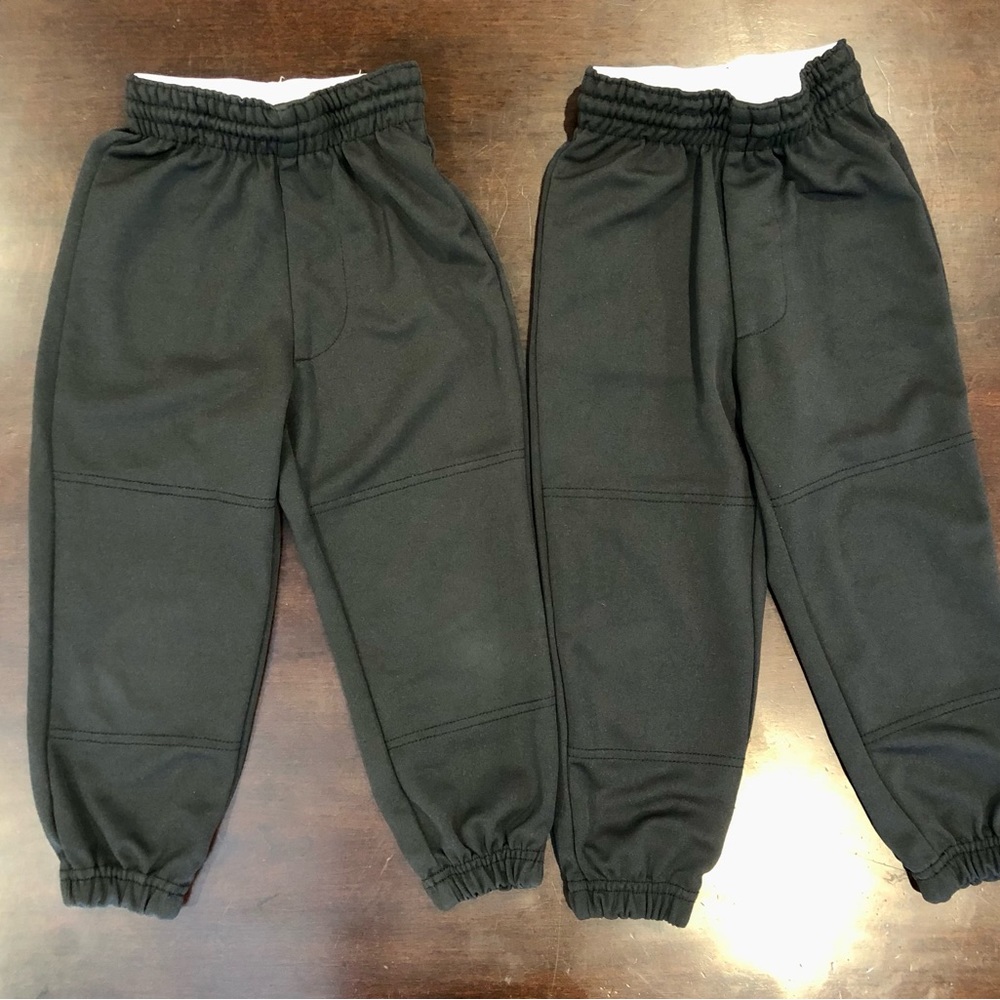 Champro Youth Pull-Up Black Baseball Pants Sz XS Set Of Two